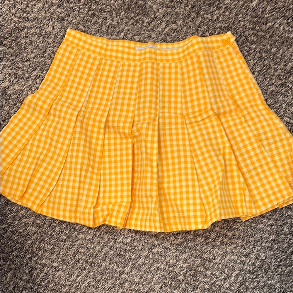 Yellow Gingham Skirt